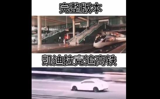 凯迪拉克追高铁事件是真的吗 后续是什么(视频)