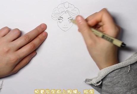 最最最最简单画小公主(一步一步教你画漂亮小公主)