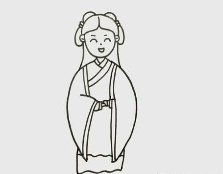 最最最最简单画小公主(一步一步教你画漂亮小公主)