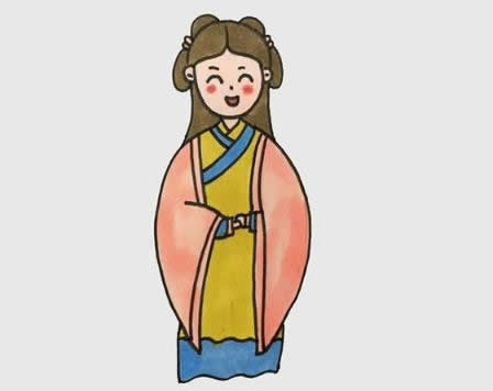最最最最简单画小公主(一步一步教你画漂亮小公主)