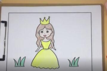 最最最最简单画小公主(一步一步教你画漂亮小公主)