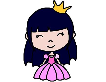 一步一步教画小公主 简单的小公主画一个美丽的公主