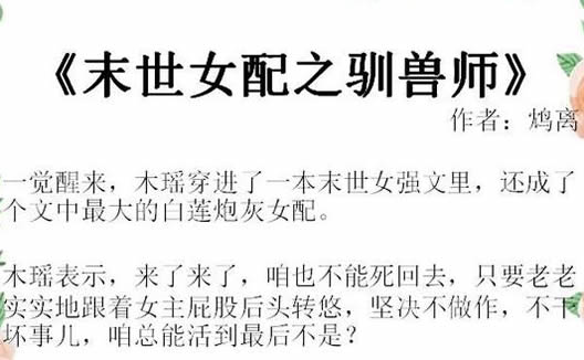 末世女主是小队共用小说(14本末世女主被小队圈养小说)