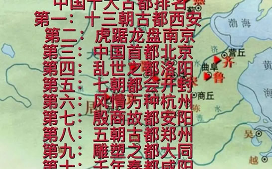 七大古都是哪七个 中国历史十大古都介绍