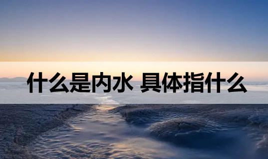 什么是内水 具体指什么