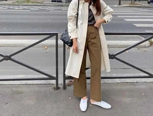 2023春季长外套和平底鞋的时髦穿搭 2023春季长外套和平底鞋的时髦穿搭