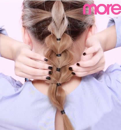 心形辫的编法图解