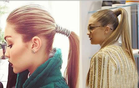 学超模扎马尾 凹出多种新造型秒变元气少女feel