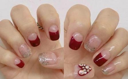 2017法式美甲图片