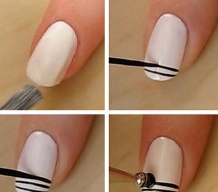 2017法式美甲图片