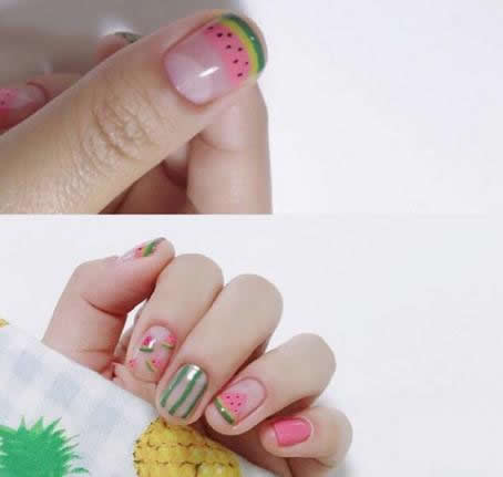 小清新美甲图案 可爱美甲图片让你少女感十足