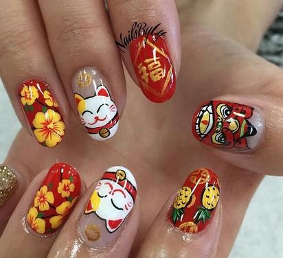 新年美甲图片2017 新年美甲图片2017