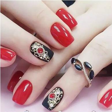 新年美甲图片2017 新年美甲图片2017