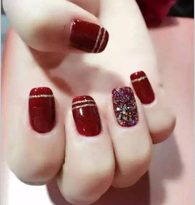 新年美甲图片2017 新年美甲图片2017