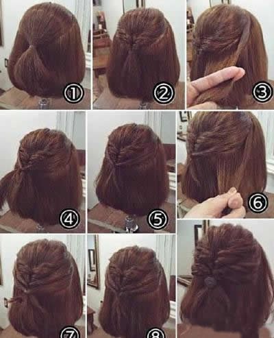 像郑爽一样的短发 9款短发编发让你美成仙