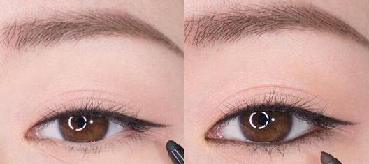 大眼睛猫眼妆的画法