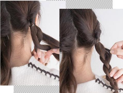 长发怎样戴帽子好看 学会这款发型戴毛线帽超美