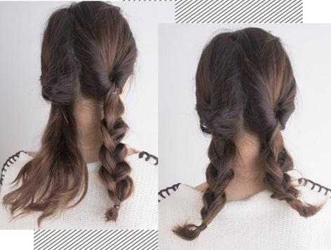 长发怎样戴帽子好看 学会这款发型戴毛线帽超美