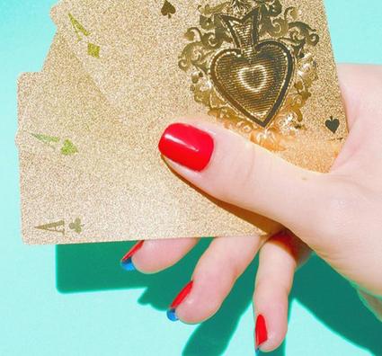 2017新年红色美甲图片：32款红色美甲美艳你的2017