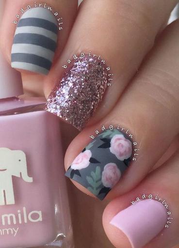 简单好看的美甲图片