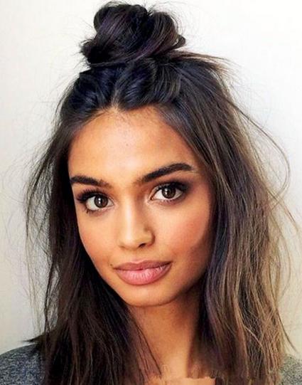 长发编发发型图片