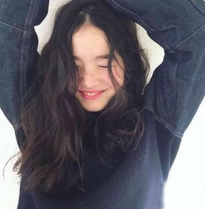 内扣发型图片中长发