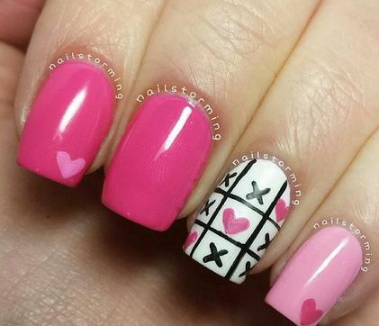 情人节时尚美甲 甜美美甲为浪漫爱情升温