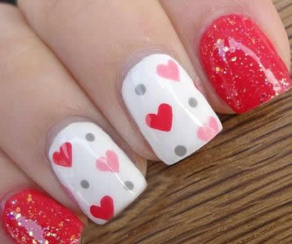情人节时尚美甲 甜美美甲为浪漫爱情升温