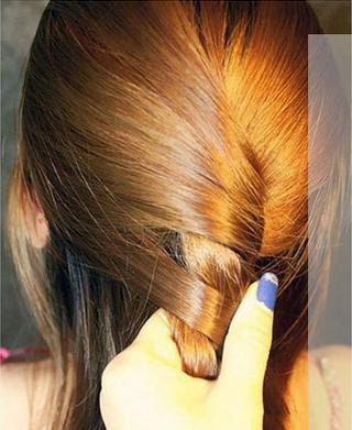 韩式发型扎法中长发