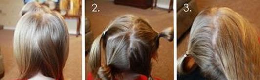 儿童中长发发型扎法