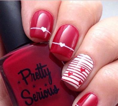 美甲2017新款图片红色：情人节就靠这抹“幸福红”招桃花！