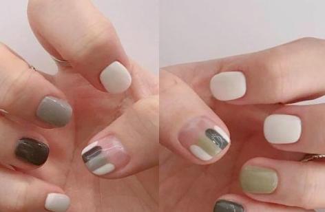 2017新款春季美甲图片 简约清新的美甲和春天更搭哦