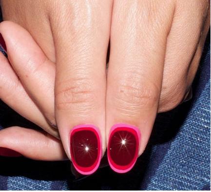 红色美甲图片大全2017