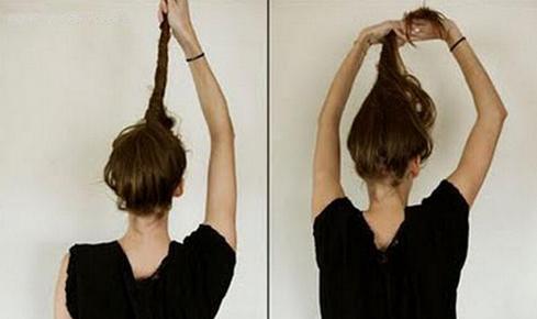 蓬松丸子头的各种扎法