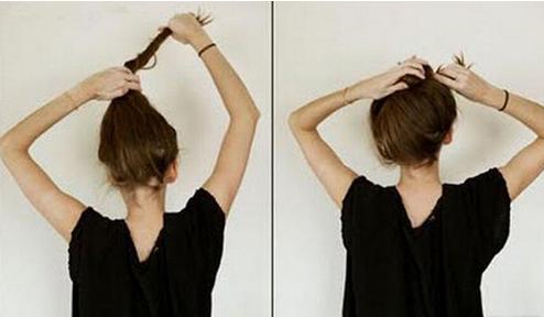 蓬松丸子头的各种扎法