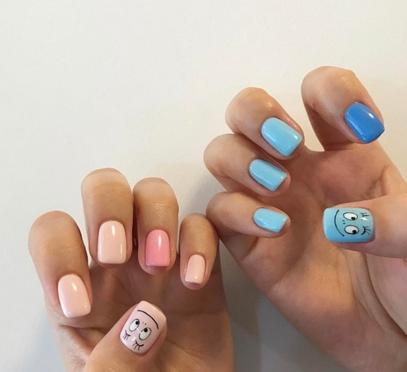 美甲图片2017新款式 浪漫情人节靠这款美甲斩男神