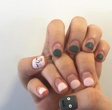 美甲图片2017新款式 浪漫情人节靠这款美甲斩男神