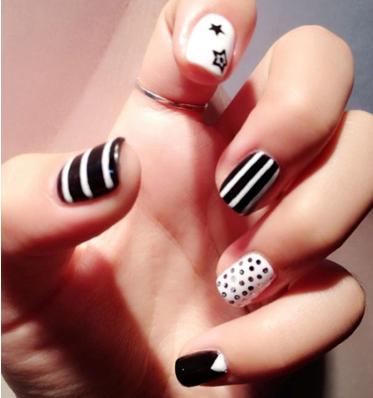 小清新美甲图片韩版