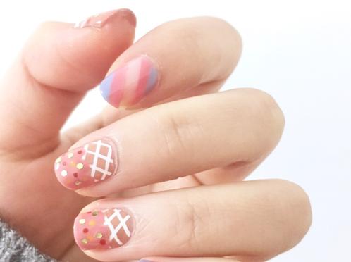 浅色系美甲2017图片