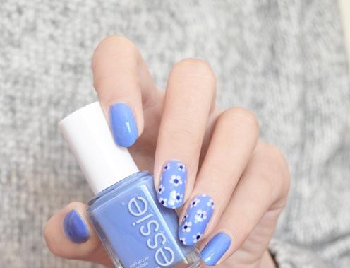 美甲图片2017新款式清新