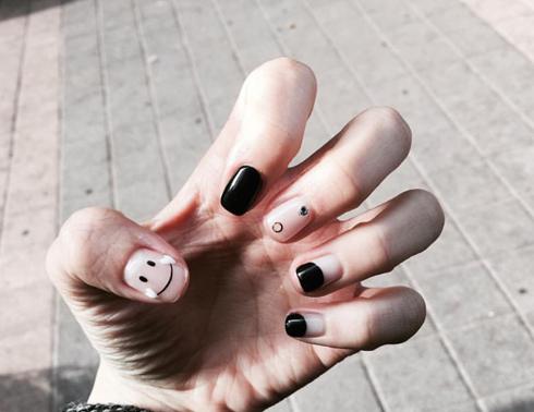 美甲图片2017新款式清新