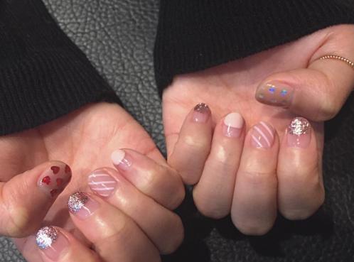 美甲图片2017新款式清新