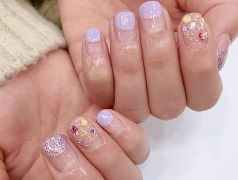 美甲图片2017新款式清新