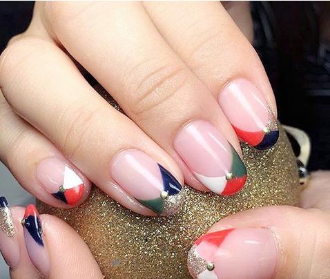 美甲图片2017新款式清新