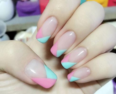 美甲图片2017新款式清新