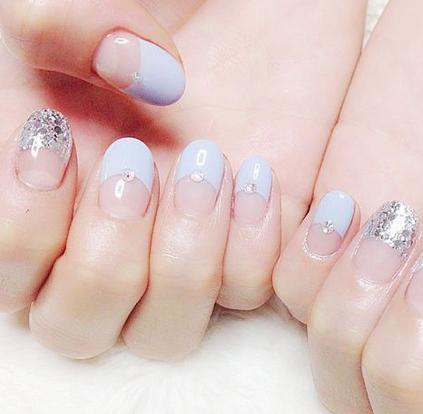 美甲图片2017新款式清新