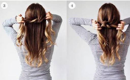 最简单半扎发教程图解