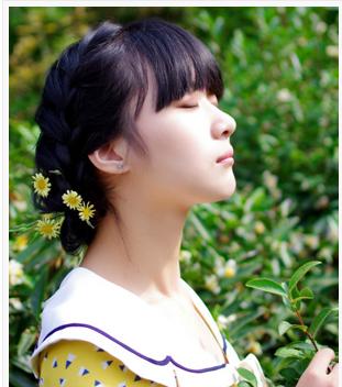 韩式发型扎法中长发