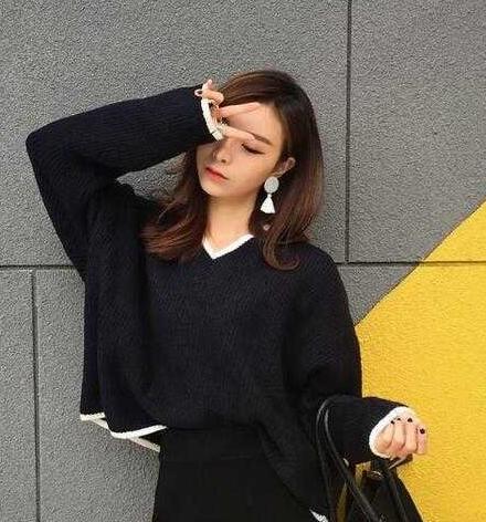 中长发烫发发型图片