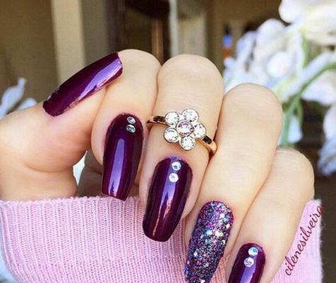 简单好看的美甲图片